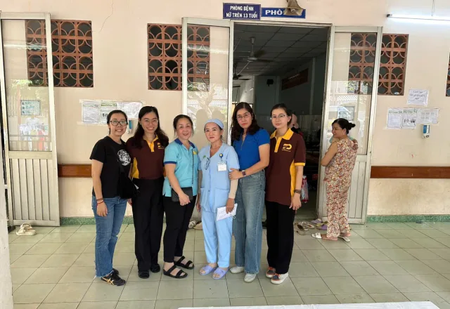 Hoạt động thiện nguyện tại bệnh viện nhi đồng ii