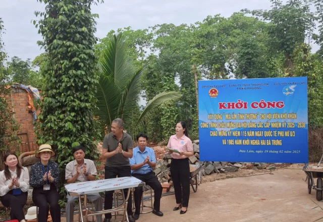 Triều Phương khởi công xây dựng mái ấm tình thương cho hội viên khó khăn