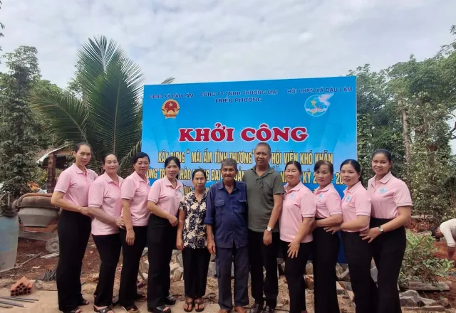 Triều Phương khởi công xây dựng mái ấm tình thương cho hội viên khó khăn