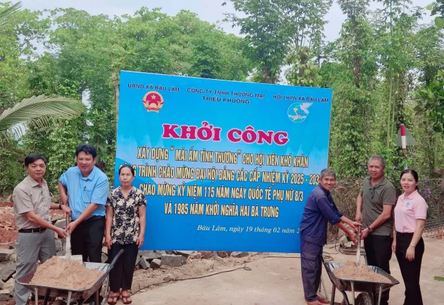 Triều Phương khởi công xây dựng mái ấm tình thương cho hội viên khó khăn