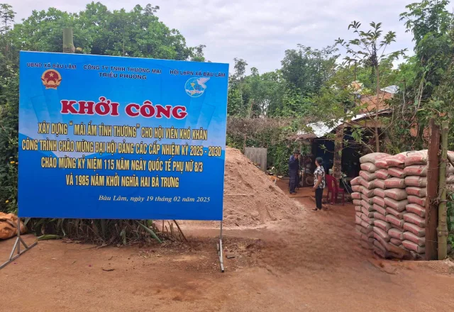 Triều Phương khởi công xây dựng mái ấm tình thương cho hội viên khó khăn